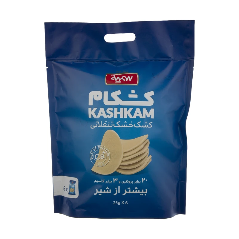 17d9e768cdc11d32dac6e80efd7fb1e1b3d0b755_1659334700 کشک خشک تنقلاتی کشکام سمیه - 25 گرم بسته 6 عددی - تصویر 1